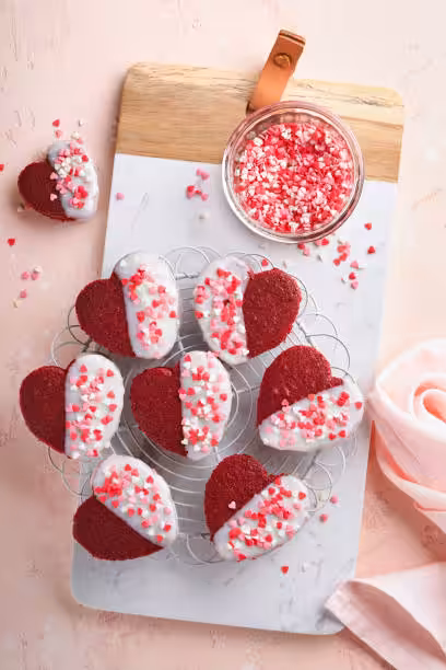 RaspberryFilled Almond Snow Cookies