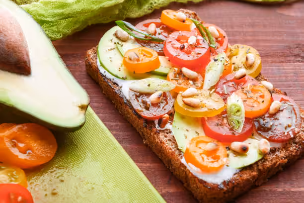 Avocado Toast with Feta, Cherry Tomatoes