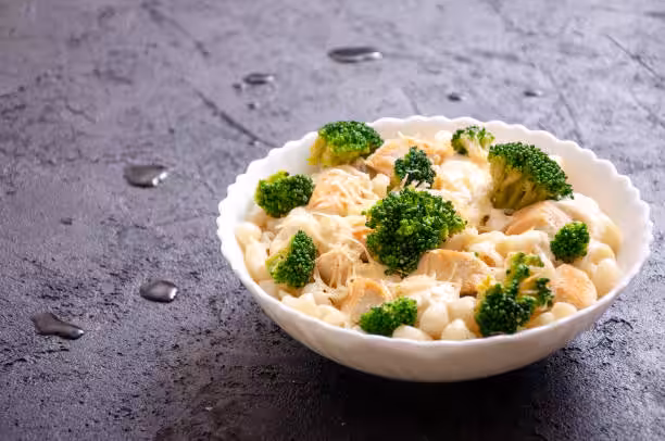 Chicken and Broccoli Baked Alfredo