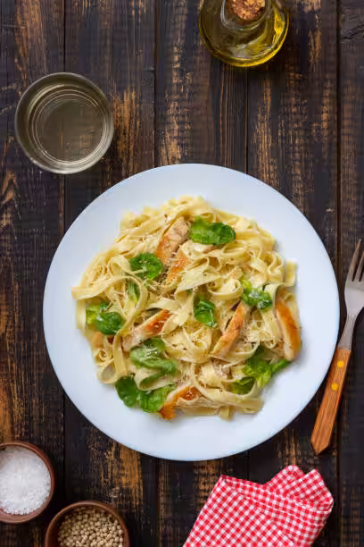 Golden Garlic Butter Chicken with Creamy Parmesan