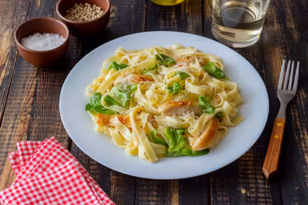 Golden Garlic Butter Chicken with Creamy Parmesan