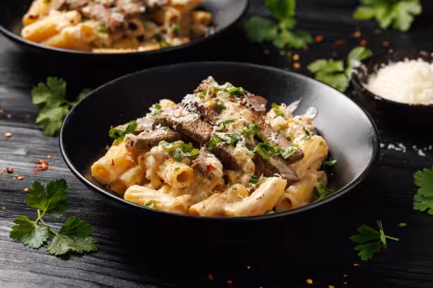 Philly Cheesesteak Pasta