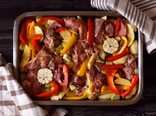 sheet pan steak fajitas