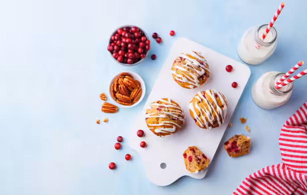 Cranberry, Orange Pecan Muffins