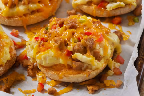 English Muffin Breakfast Pizza