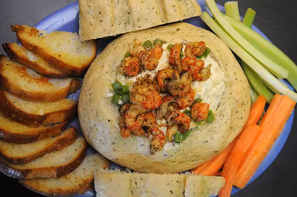 Stuffed Seafood Soup Bread Bowl