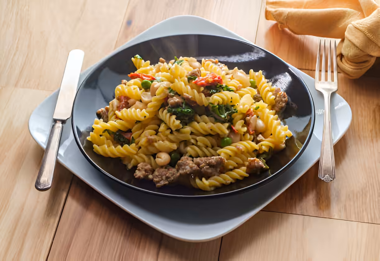 Creamy Tuscan Sausage Pasta That’s Better Than Takeout!