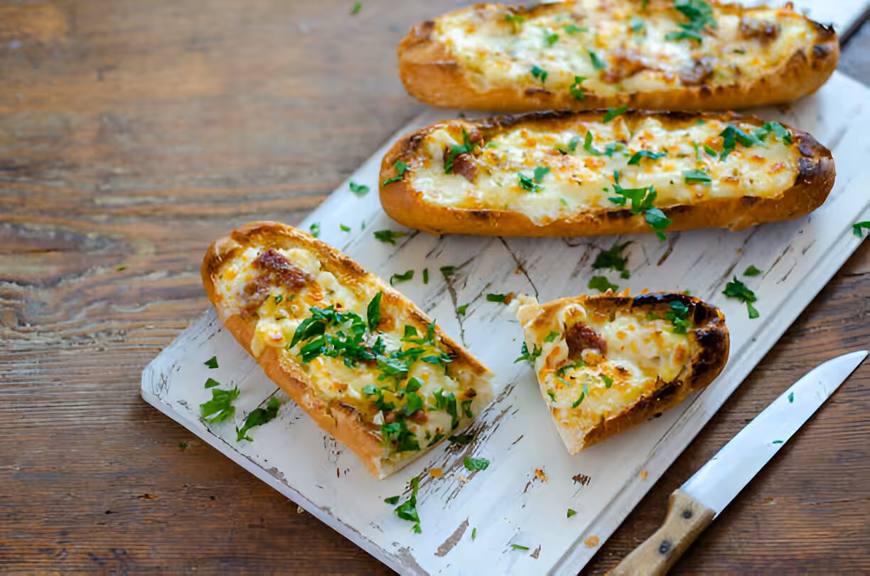 Garlic Bread Grilled Cheese