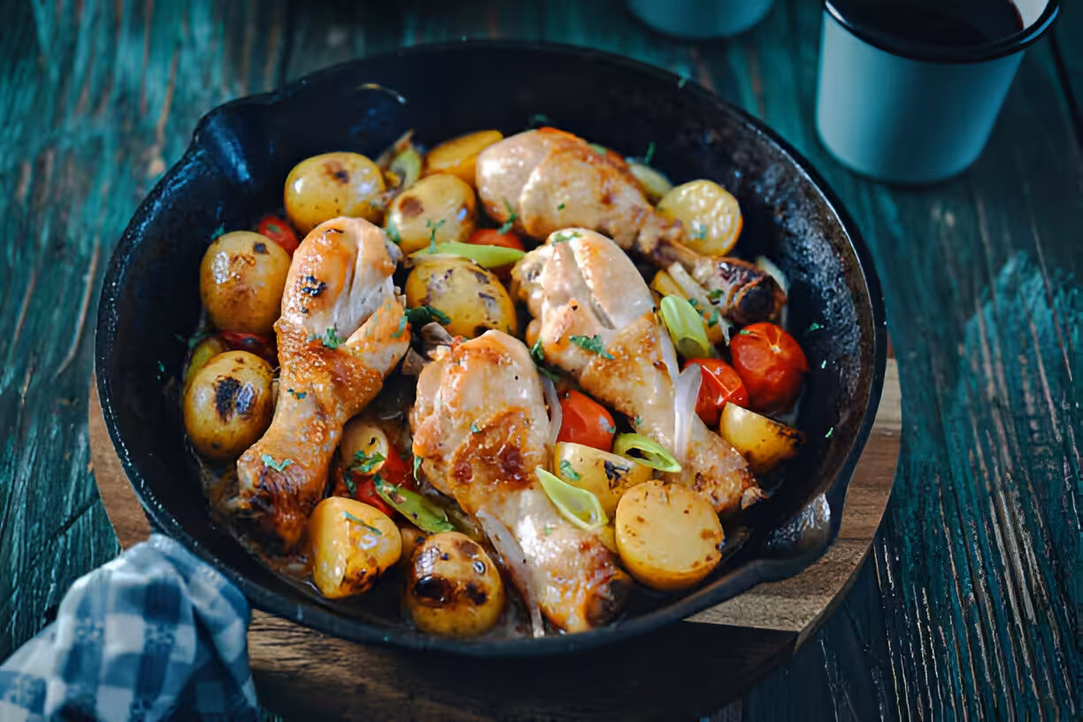 Healthy Chicken and Vegetables Skillet