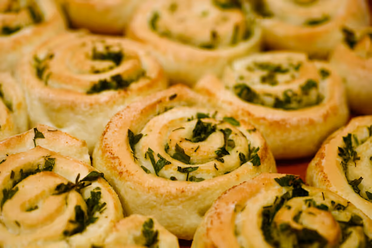 Herb & Garlic Swirl Rolls