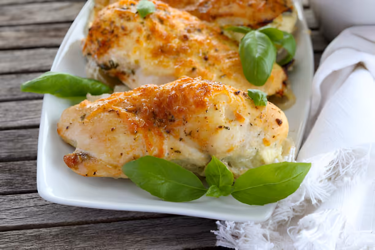Keto Chicken Recipe - Parmesan Crusted Chicken