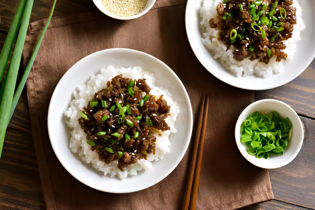 Korean Ground Beef Bowl