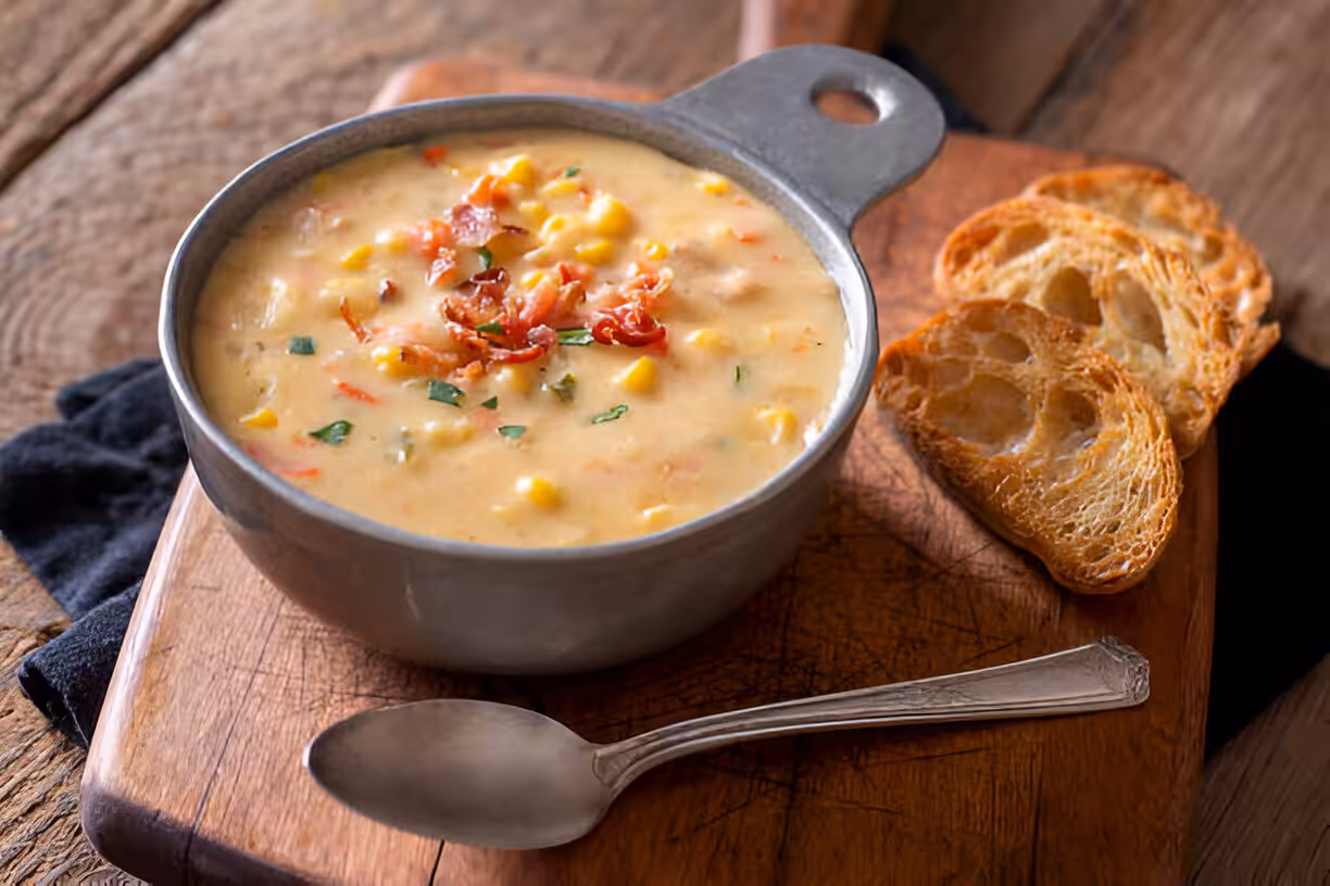 One-Pot Corn & Potato Chowder