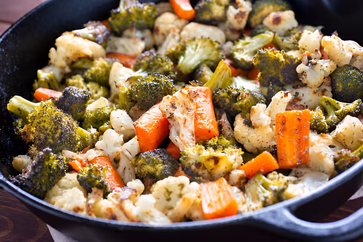 Roasted Broccoli and Carrots