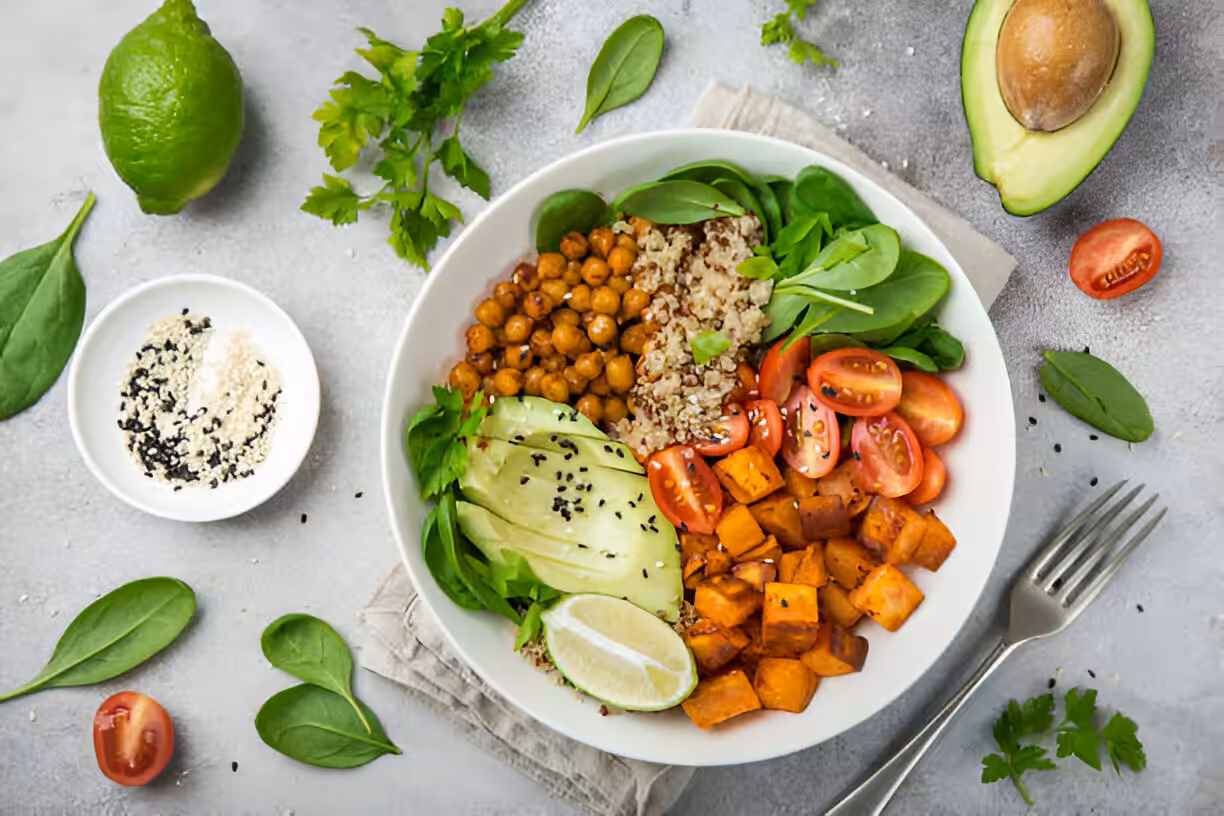Roasted Chickpea and Veggie Bowl