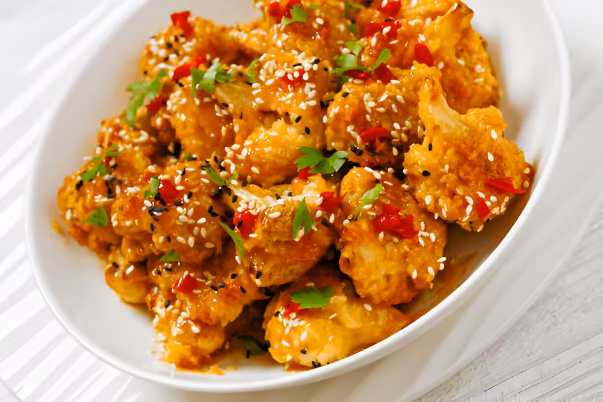 Vegan Bang Bang Cauliflower Wings