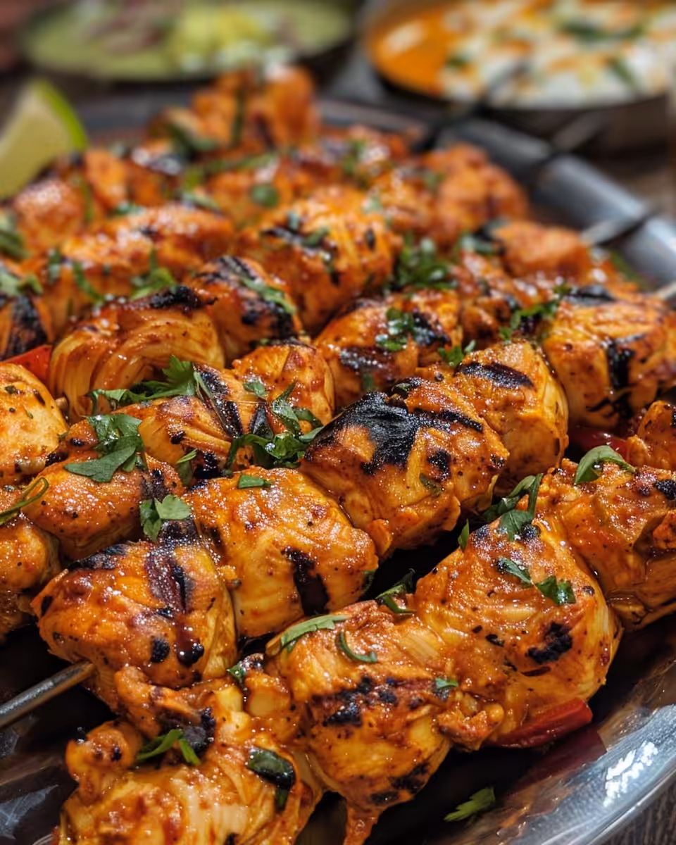 Juicy chicken pieces marinating in a flavorful sauce