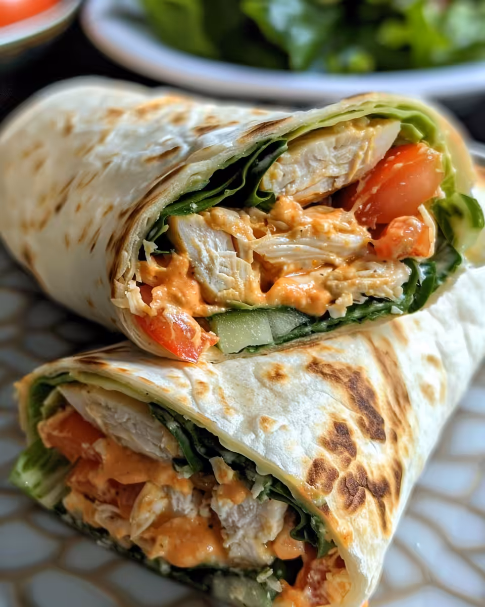 Mixing creamy chicken and cheese filling for low carb wraps