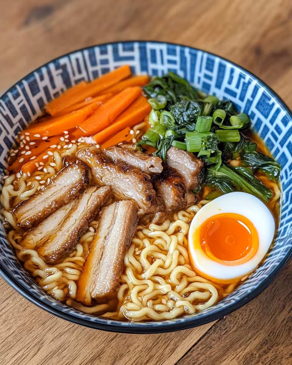 Pressure cooker with steaming ramen brothy goodness
