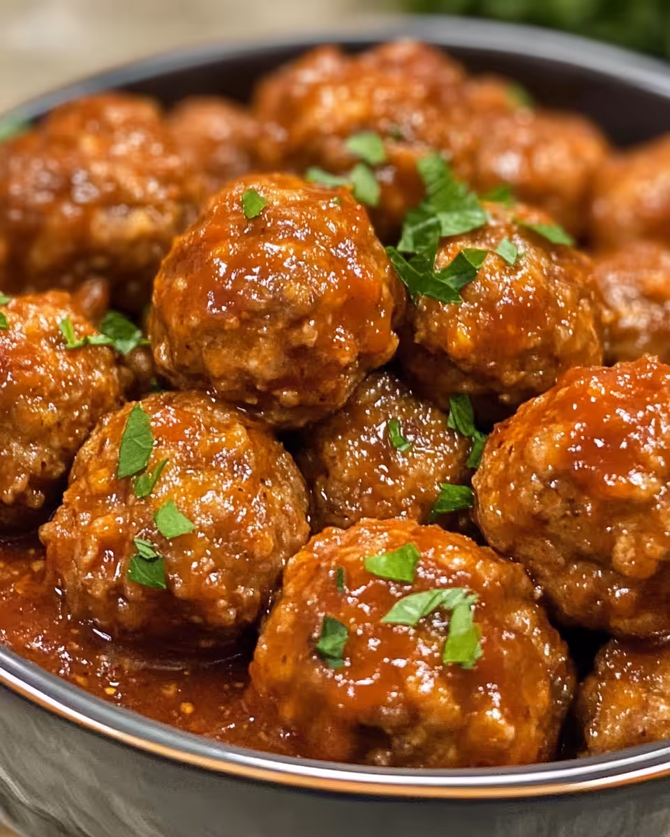 Pressure cooker with porcupine meatballs cooking, steam visible