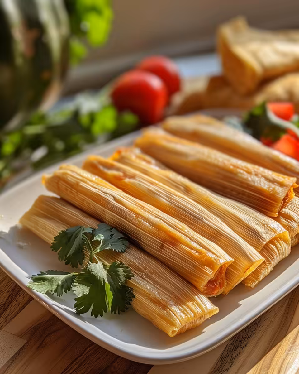 Ingredients prepared for healthy chicken tamales including masa and chicken filling