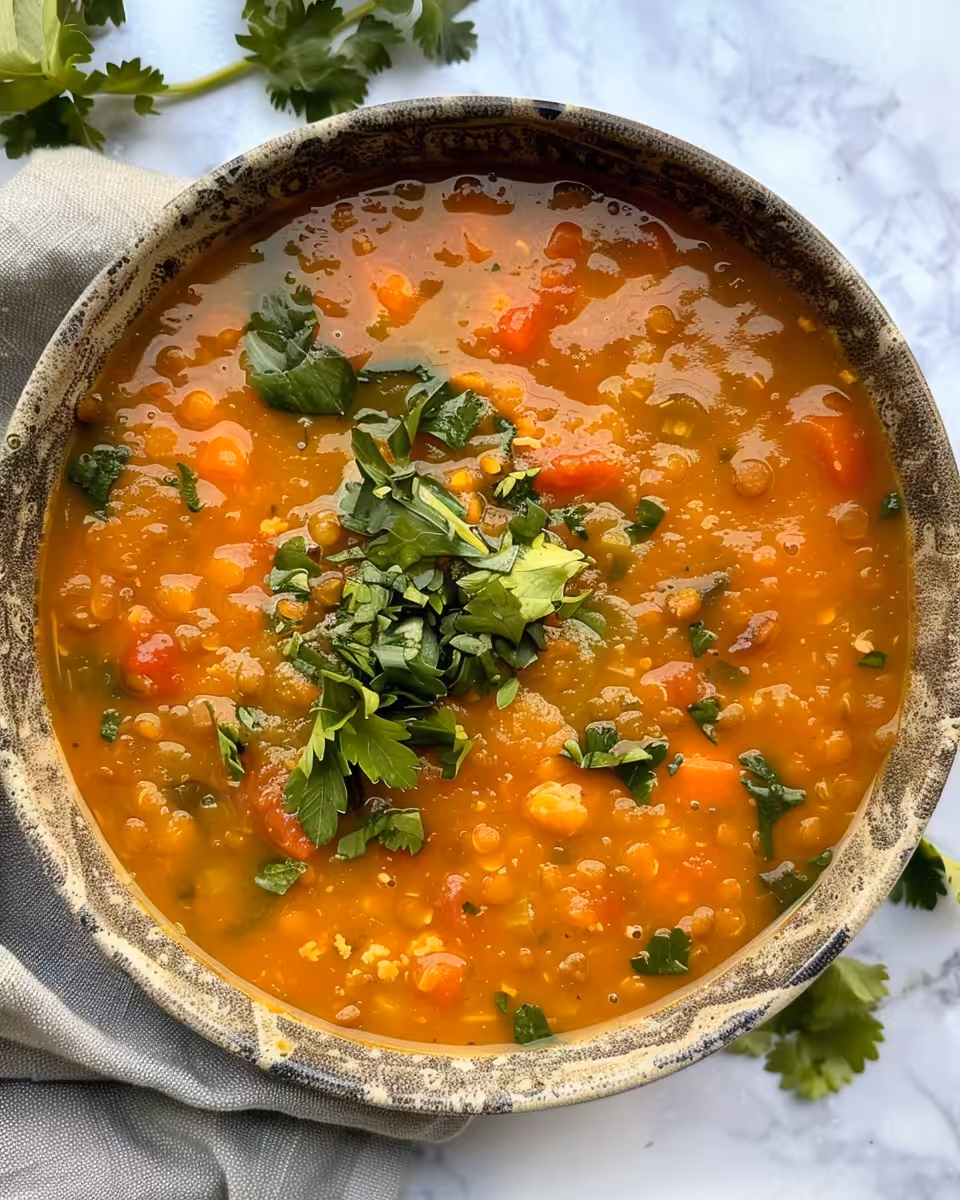 Chopped ingredients for Instant Pot Red Lentil Soup