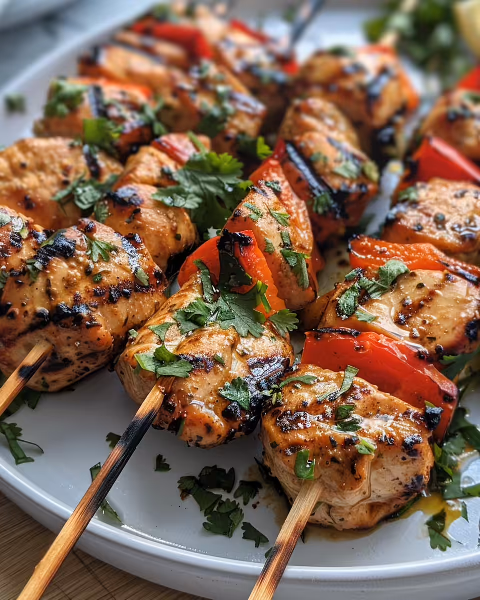 Marinated chicken in bowl and sliced vegetables ready for grilling