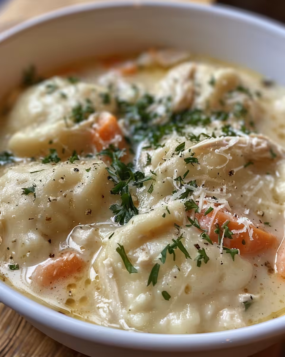 Hissing pressure cooker indicating chicken and dumplings cooking