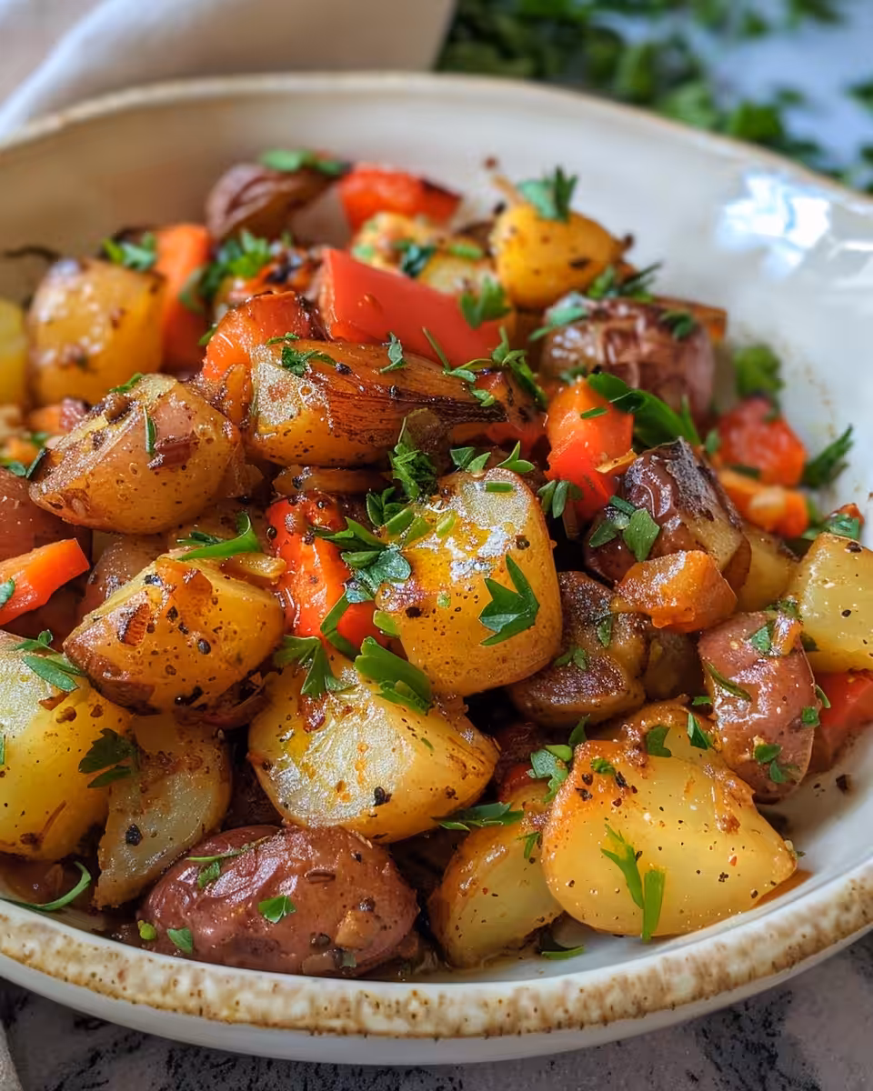 Slow cooker swamp potatoes cooking with steam