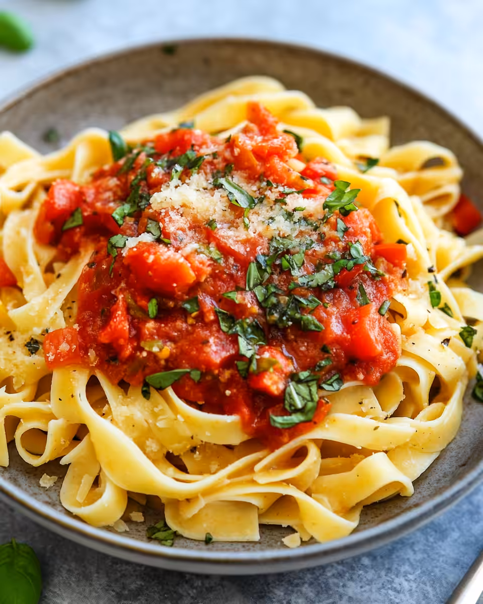 Ingredients for Italian pasta sauce on kitchen counter