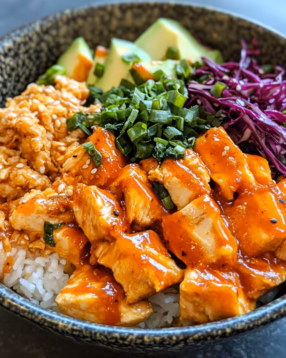Marinated chicken cubes in a bowl ready to be skewered