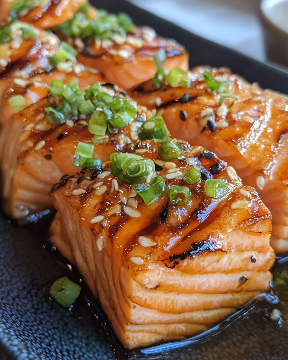 Ingredients for bang bang salmon bites laid out in bowls