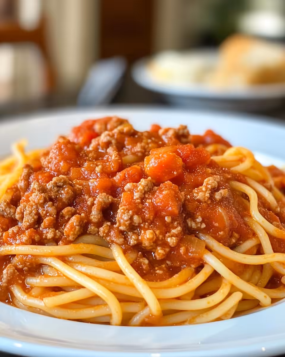 Ingredients for slow cooker spaghetti sauce arranged on kitchen counter