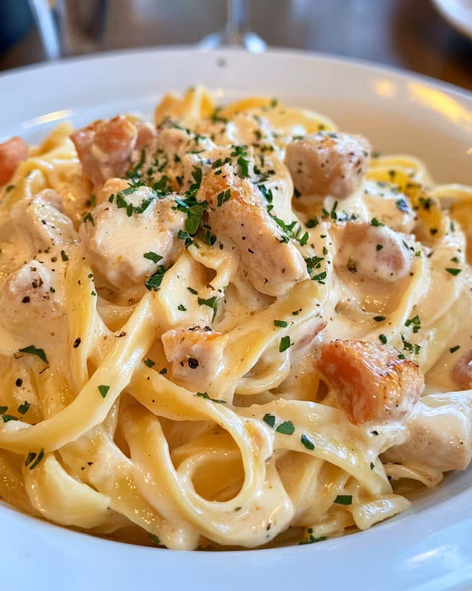 Ingredients laid out for Marry Me Chicken Pasta including pasta, chicken, cream and seasonings