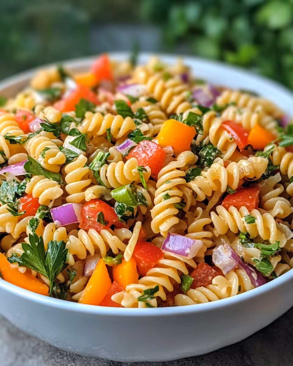 Big Mac Pasta Salad in a bowl