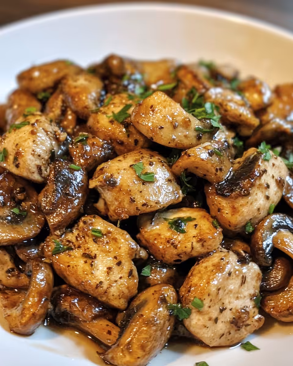 Steam vent releasing aroma of pressure cooked black pepper chicken with mushrooms