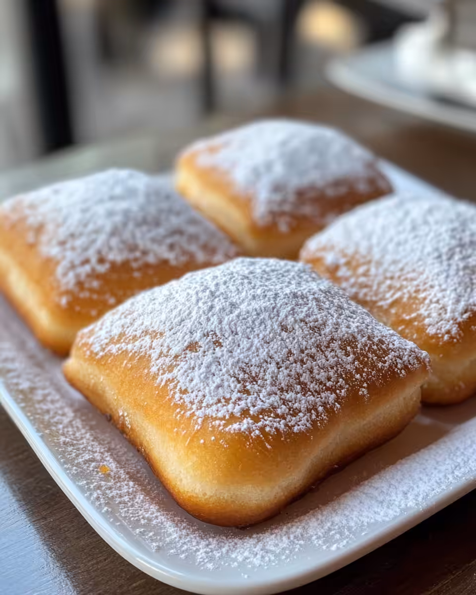 Mixing ingredients for buttermilk beignets dough
