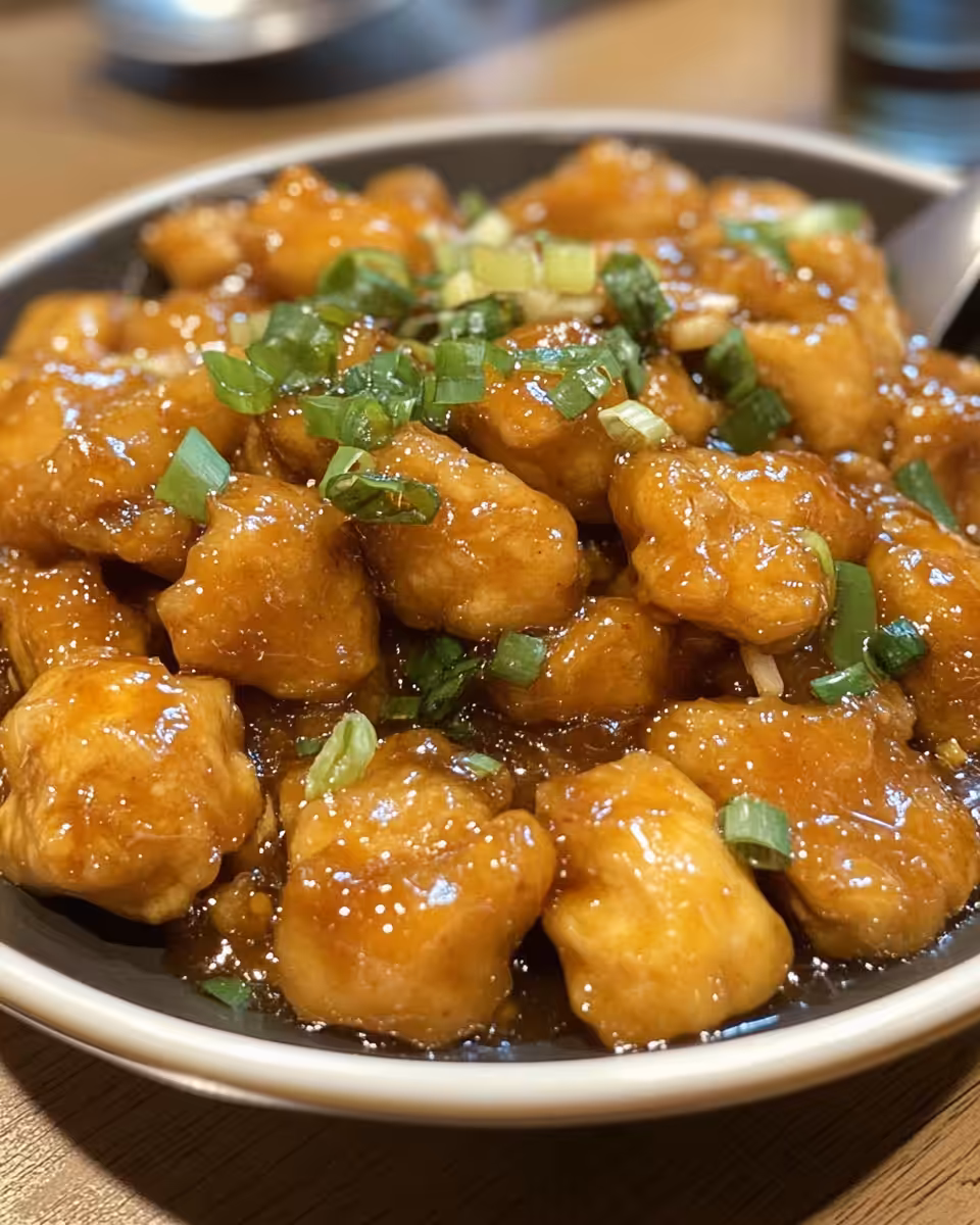 Pressure cooker with chicken in garlic sauce cooking
