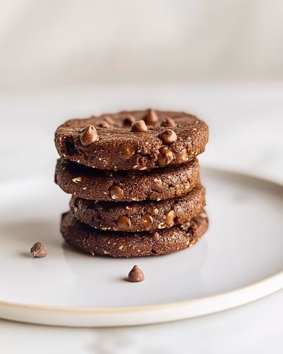 Ingredients for chickpea chocolate cookies on kitchen counter