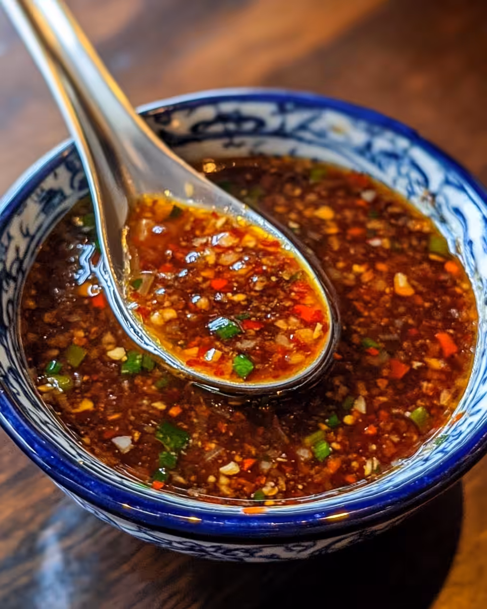 Ingredients for Chinese garlic sauce