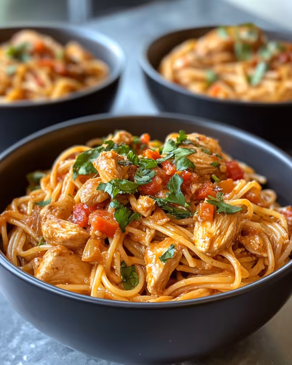 Cowboy Butter Chicken Pasta cooking in pressure cooker with sealed lid and visible broth depth