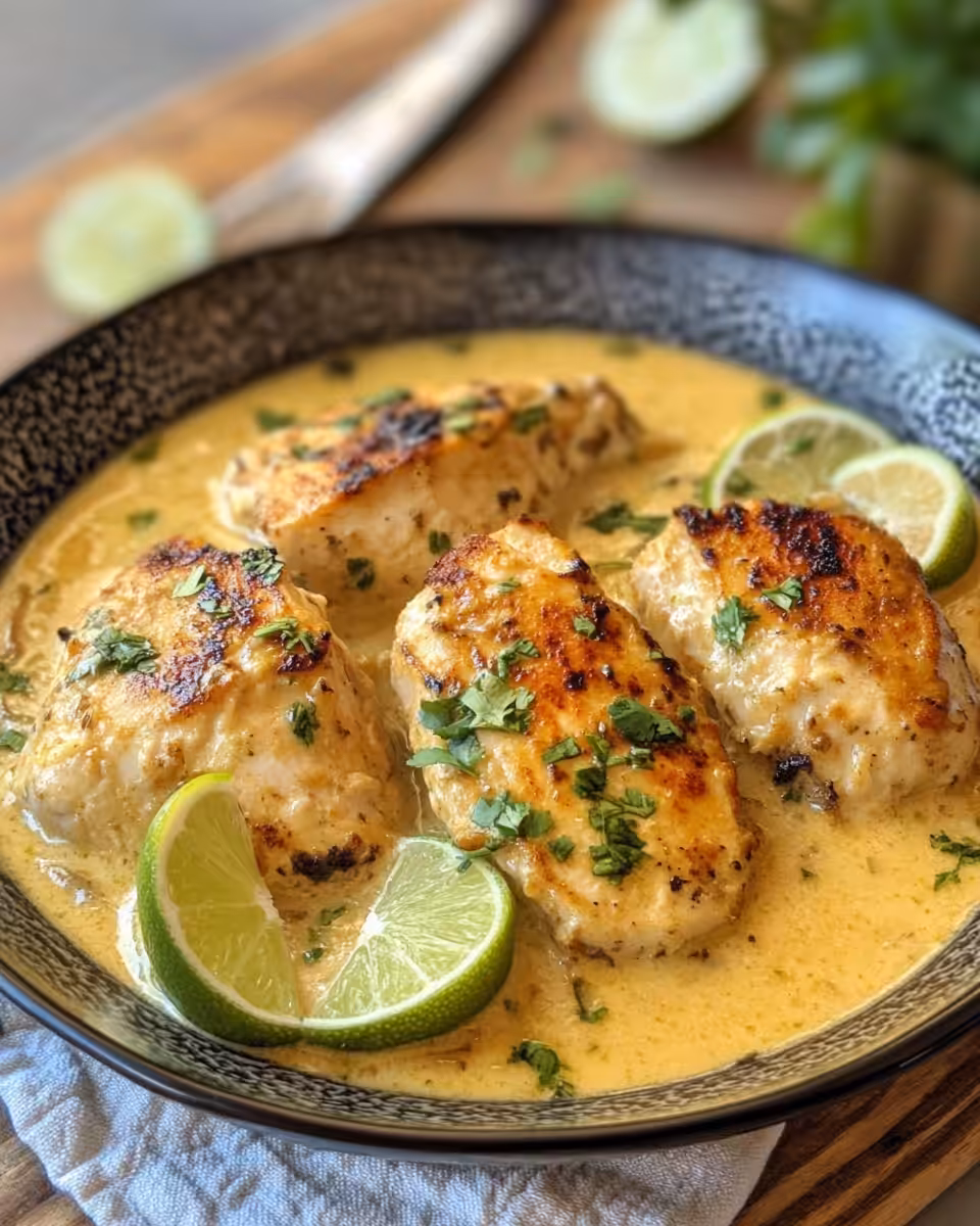 Sauteing shallots, garlic and ginger in skillet for coconut lime chicken