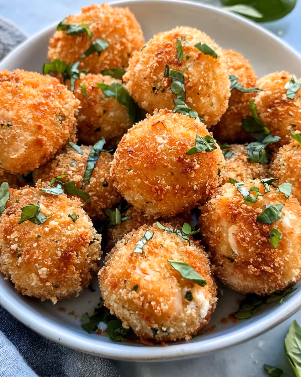 Pressure cooker releasing steam over crispy bang bang salmon bites