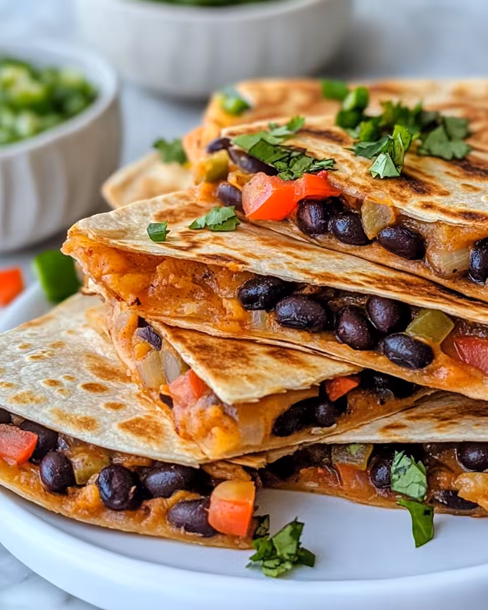 Black bean and corn quesadilla filling preparation with cheese and taco seasoning