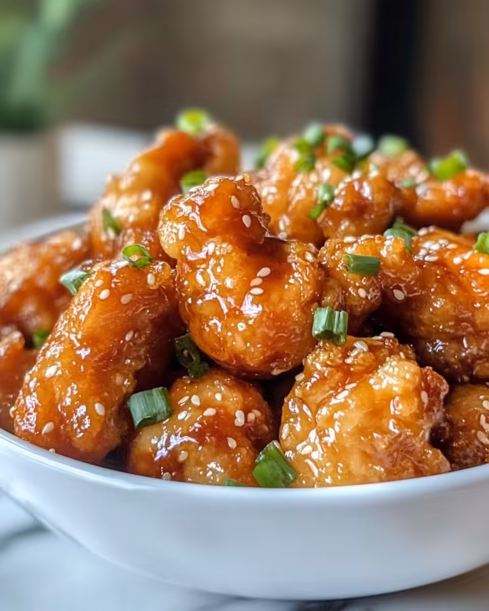 Honey garlic chicken sizzling in pressure cooker