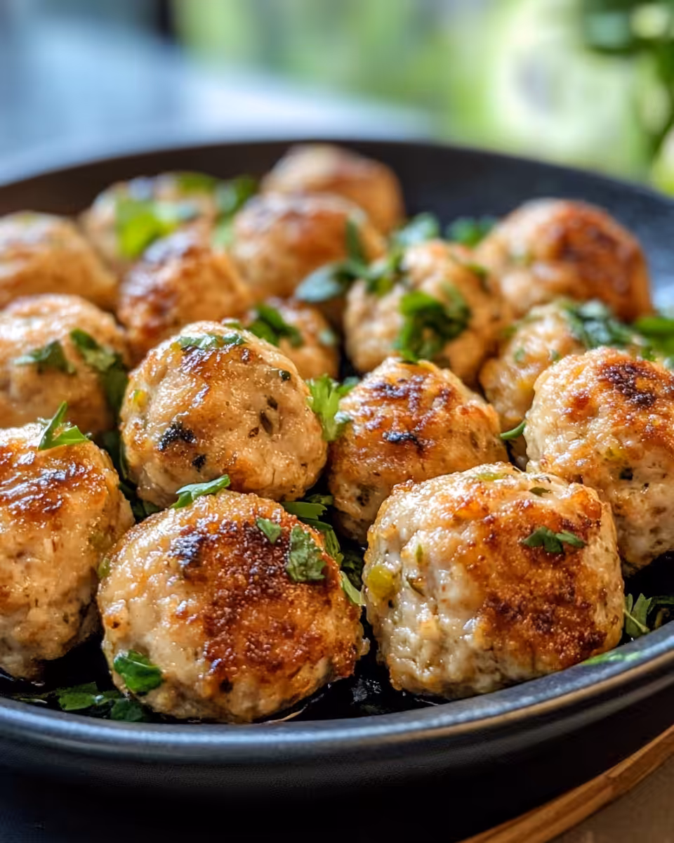 Ingredients for easy Thai baked chicken meatballs arranged
