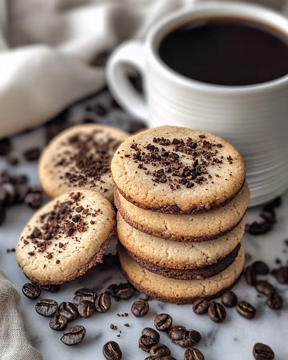 Espresso chocolate shortbread cookies fresh from pressure cooker