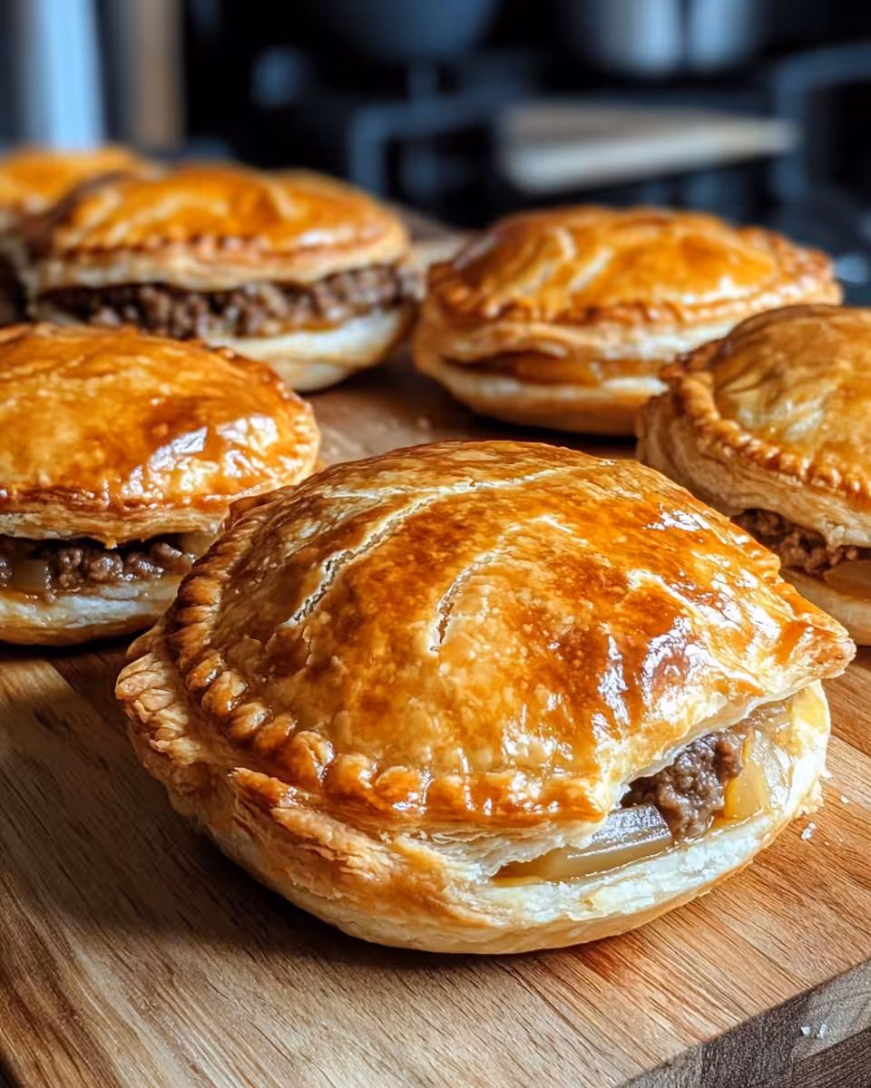 Ingredients for mince beef and onion pie prepared and ready