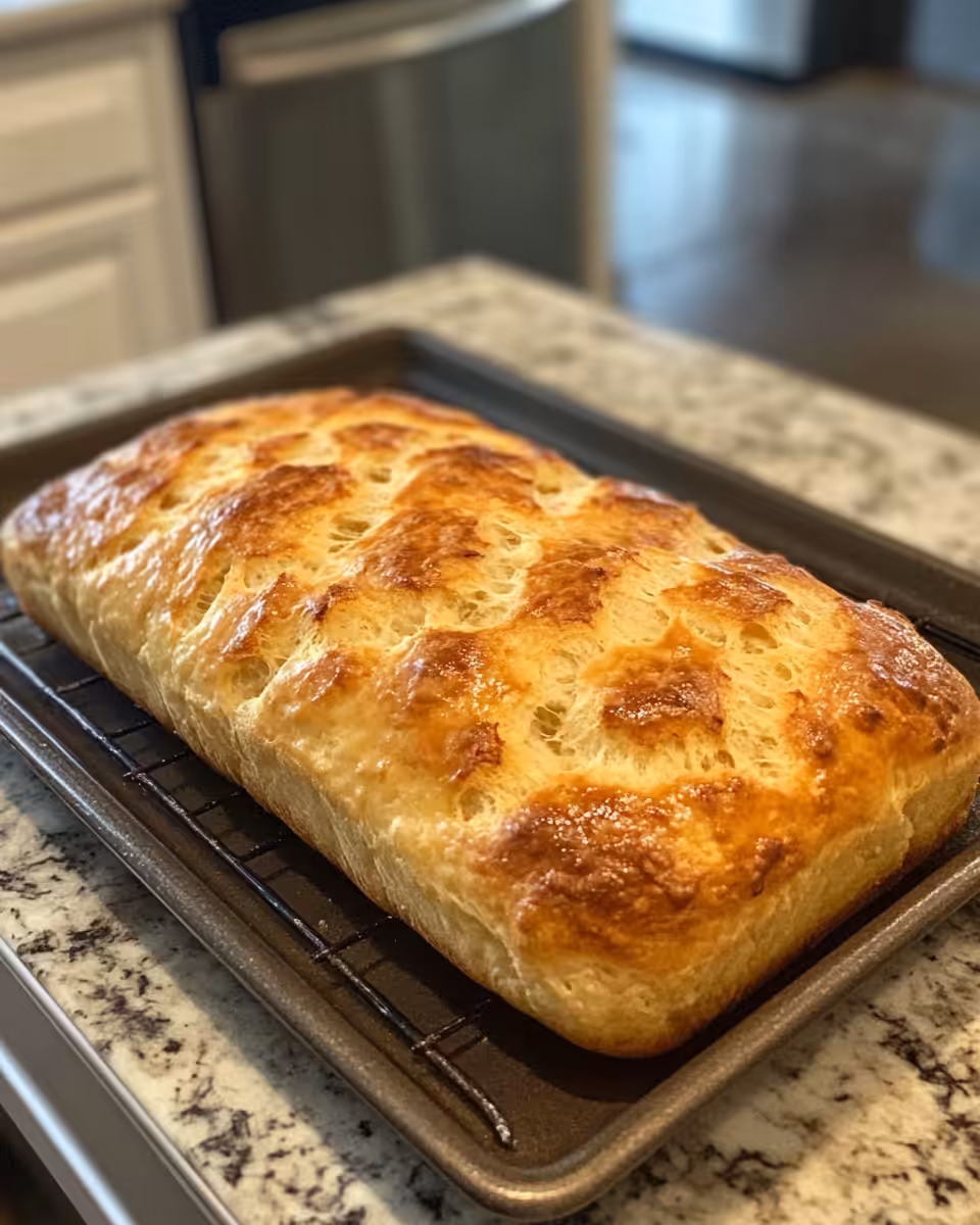 Freshly baked gluten-free Irish Potato Bread with golden crust