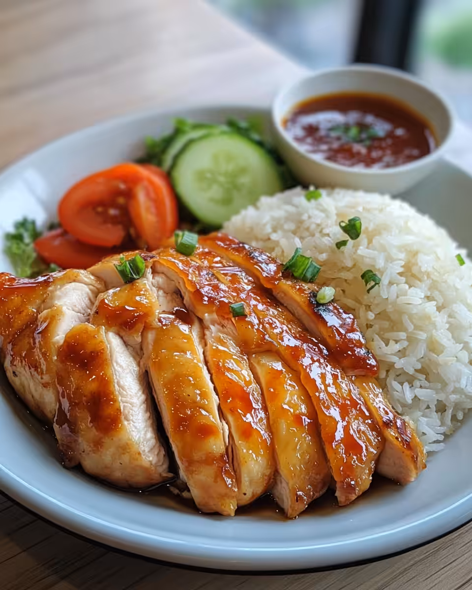 Honey BBQ chicken rice cooking in pressure cooker with float valve visible